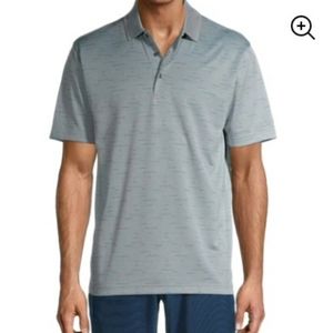 Ben Hogan Big Men's Jacquard Short Sleeve Polo Shi